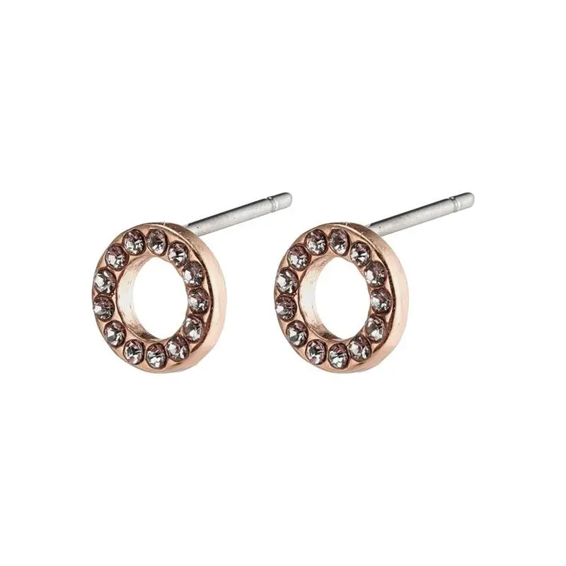 Pilgrim - Tessa Earrings - Rose Gold Plated - Crystal 1