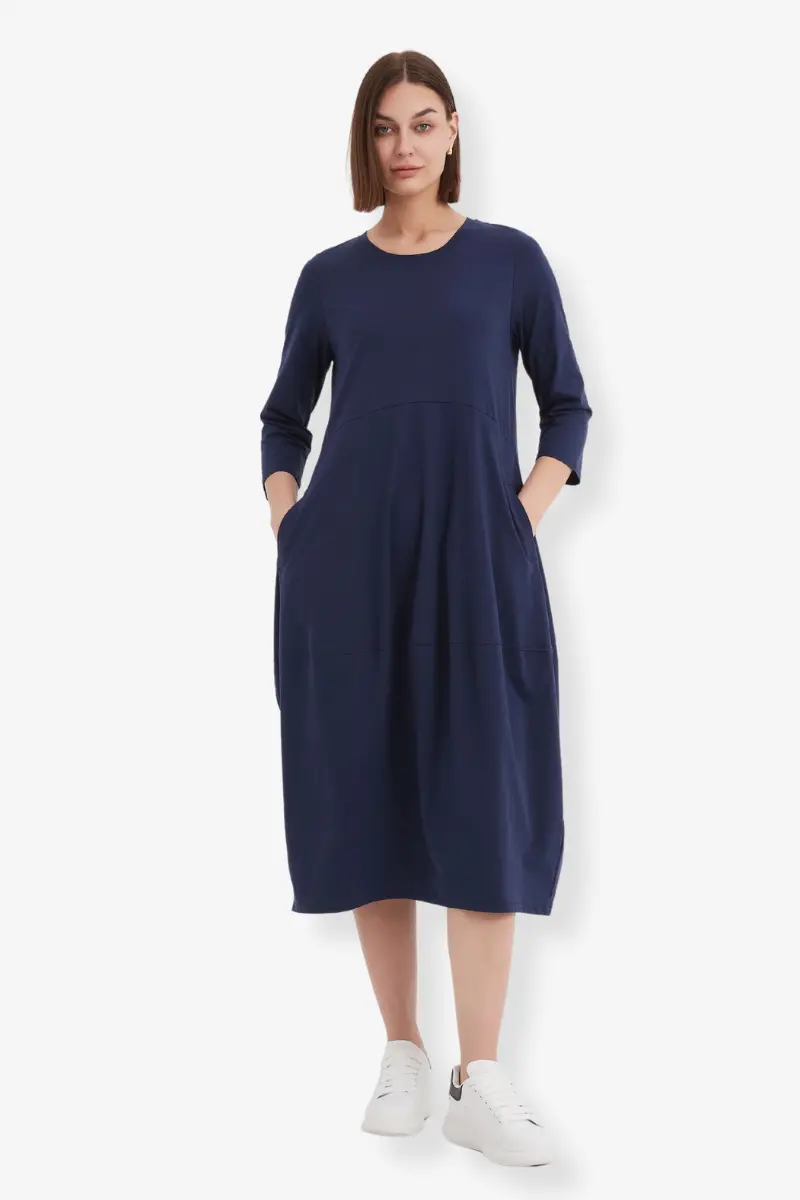 Tirelli - Ovoid Dress - Navy 1