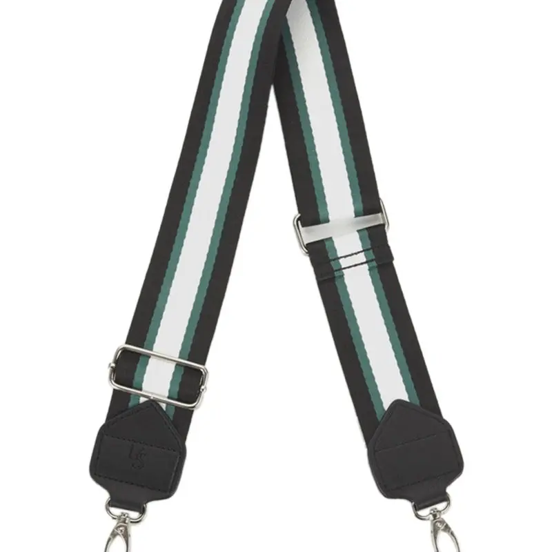 Urban Status - Wide Webbing Strap - Green Stripe 1