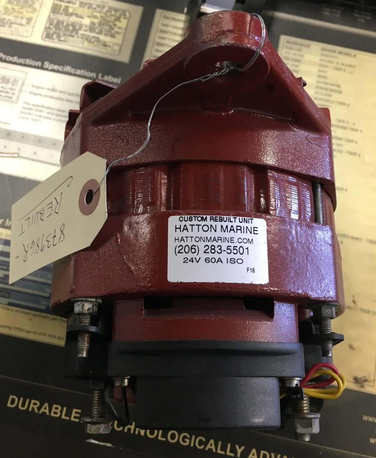 Volvo Penta Alternator 873986 - Remanufactured 1