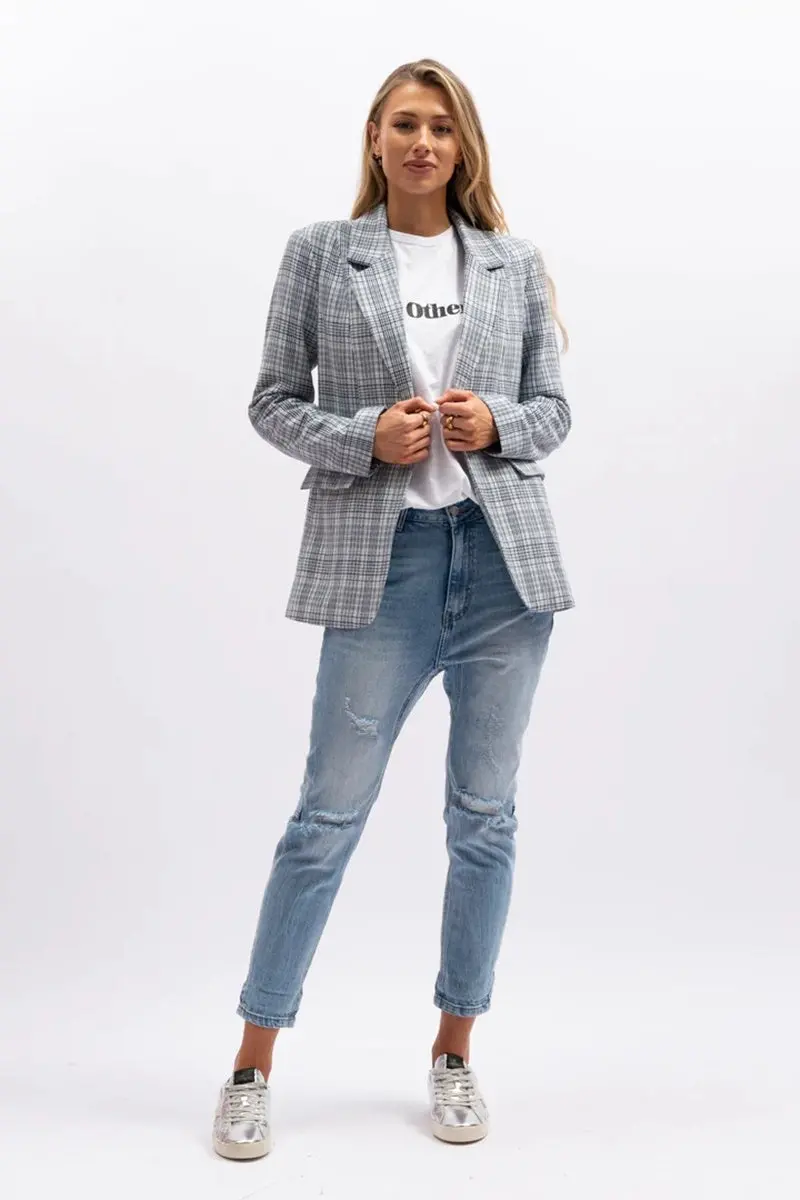 The Others - The Check Blazer - Blue Check 1