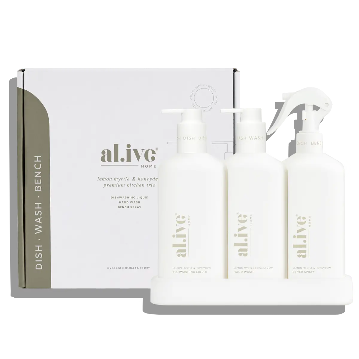 Al.Ive - Dish-Wash-Bench Trio - Lemon Myrtle & Honeydew 1