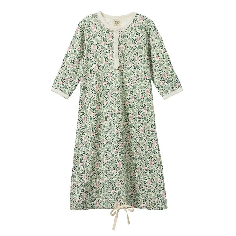 Nature Baby - Sleeping Gown - Willow Print 1