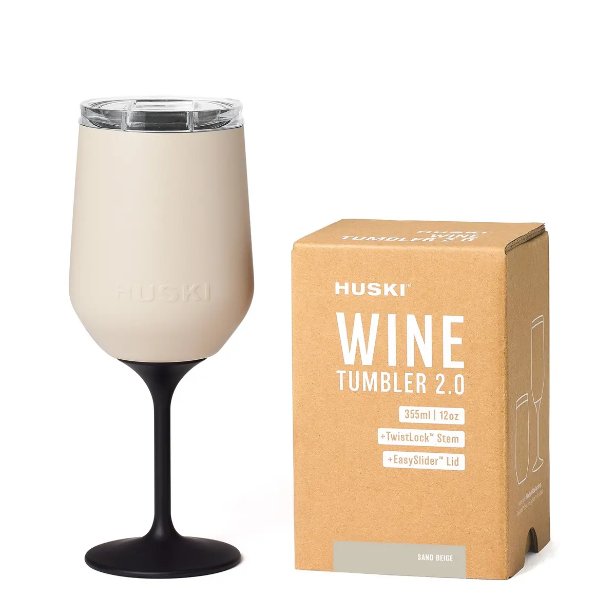 Huski - Wine Tumbler 2.0 - Sand Beige 1