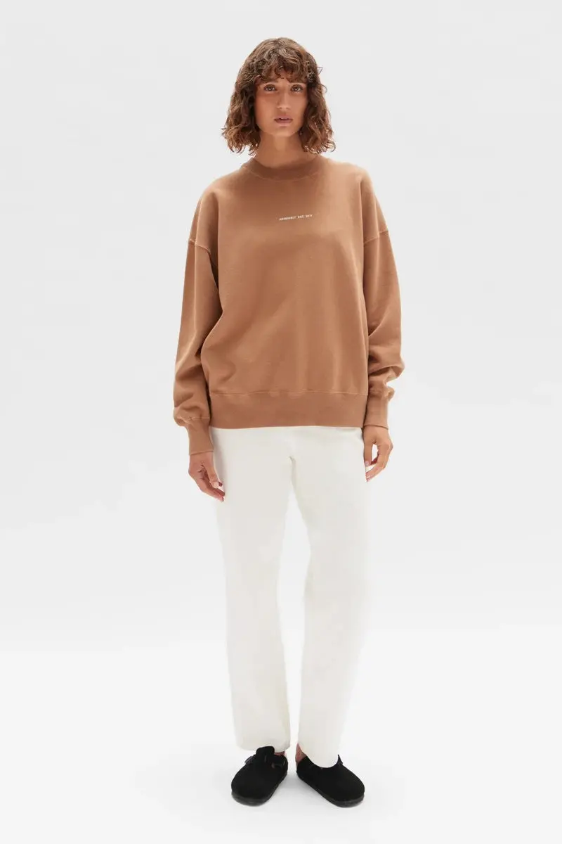Assembly Label - Established Fleece - Porcini/White 2