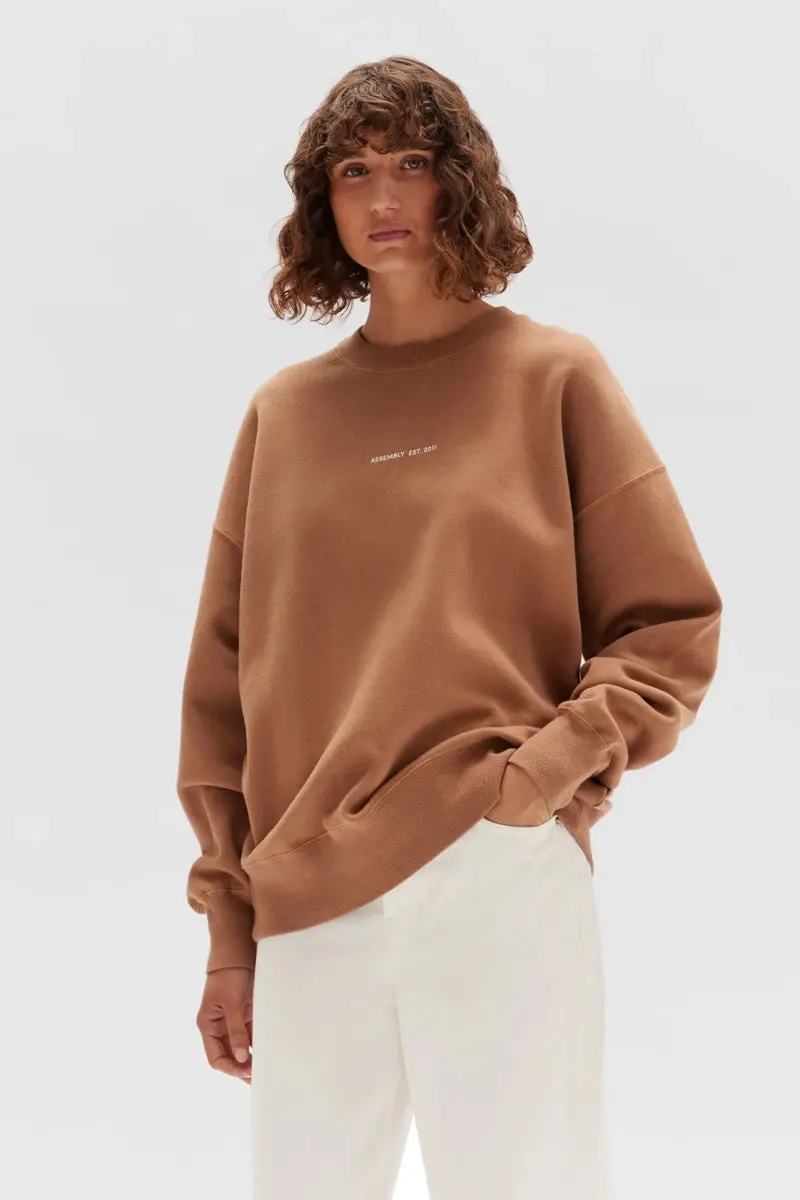 Assembly Label - Established Fleece - Porcini/White 1