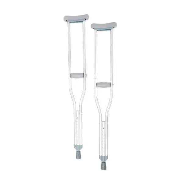 Aluminum Adjustable Push-Button Crutches 1