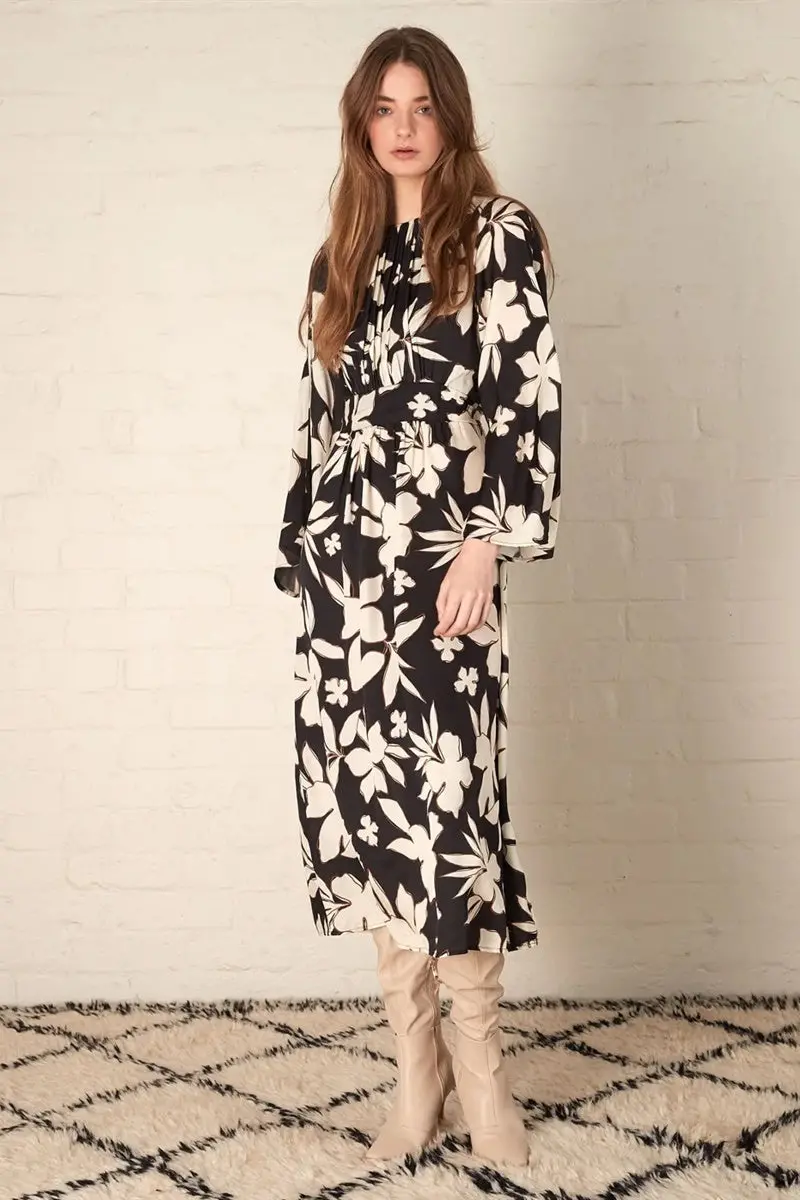 Esmaee - Rosewood Midi Dress - Rosewood 1