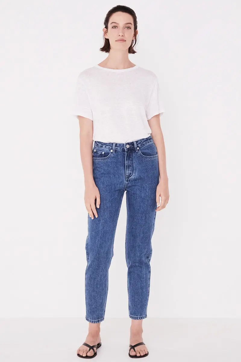 Assembly Label - High Waist Rigid Jean - Vintage Blue 1