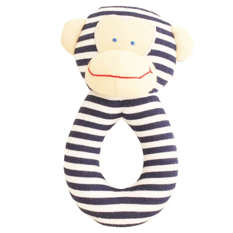 Alimrose - Monkey Grab Rattle - Navy 1