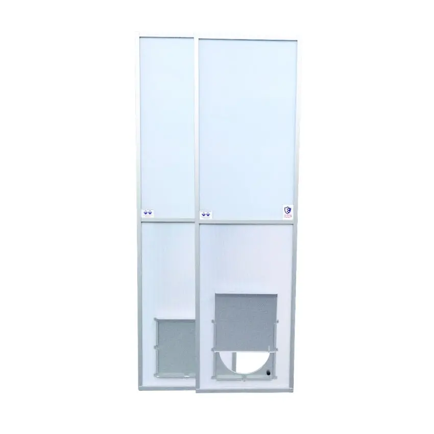 Abatement Agshield-Ep24w Classic: Aire Guardian® Shield Telescoping Containment Panel With Exhaust Port Frame &Amp; Security Plate, White, 24" Wide, Extends Up To 10' 3" High. Does Not Include Manifold. Panel Only; Hardware Not Included. 1