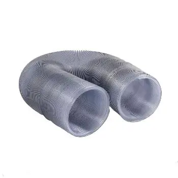 Abatement H2030-12 Clear Heavy-Duty Pvc Flex Duct, Wire Reinforced, 12" Dia. X 25', 1/Ea 1