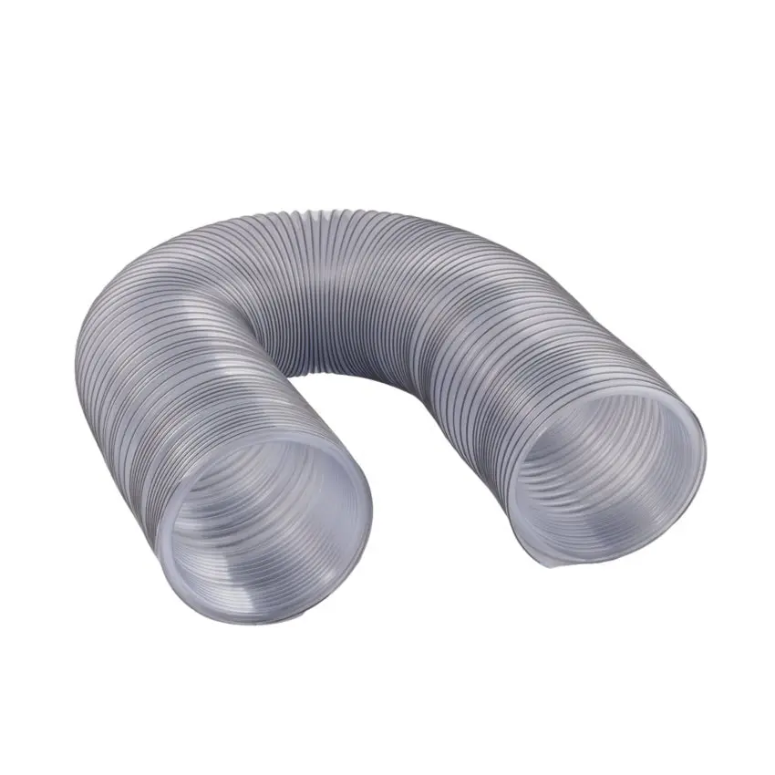 Abatement H203010-12 Clear Heavy-Duty Pvc Flex Duct, Wire Reinforced, 10” Dia. X 12’, 1/Ea. 1