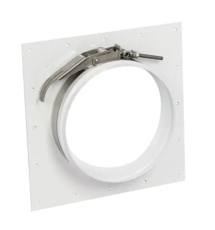 Abatement Quick-Connect Collar For Connecting 8” Exhaust Ducting To Solid Surfaces - Pn : H2240-08K 1
