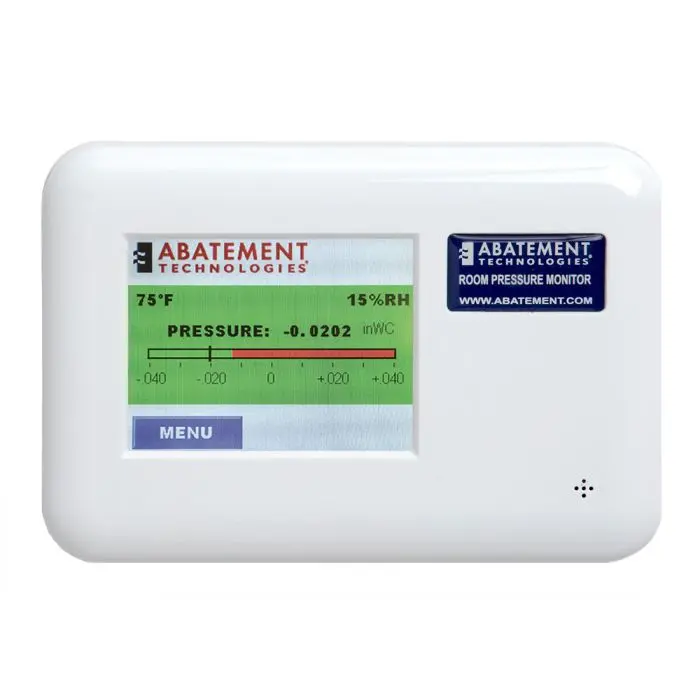 Abatement Technologies Rpm-Rt1 Wall-Mounted Differential Pressure Monitor 1