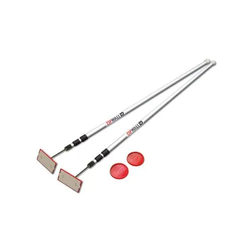 Abatement Zipwall® 12’ Poles, 2/Cs, Also Includes 2 Each Hcgd2 Grip Disks. - Pn : Hckt12 1