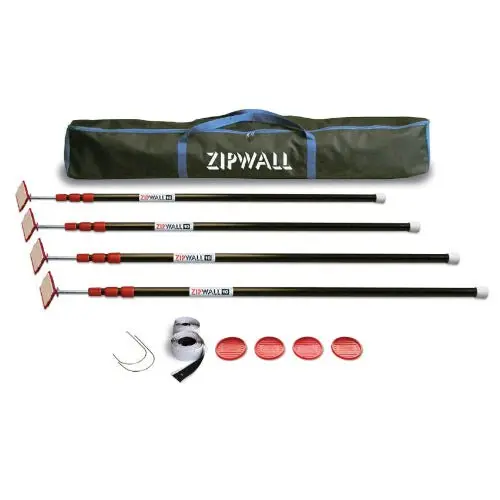 Abatement Zipwall® Economy Pole Kit- Pn : Hczp4 1