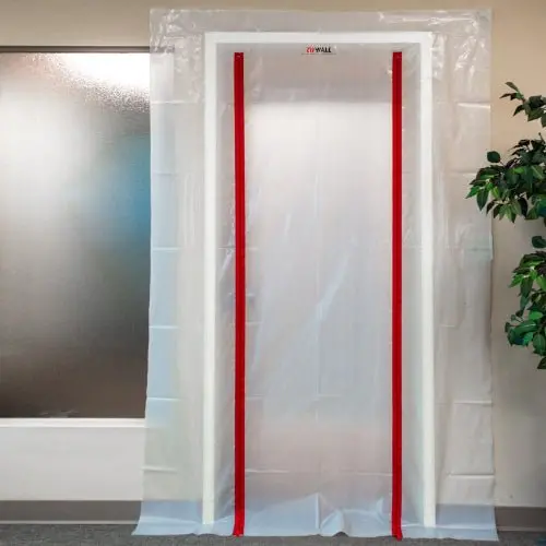 Abatement Zipwall® Zipdoor Kit, Commercial Zipdoor With 2-Sided Tape, 4' X 8'  - Pn : Hczdc 1