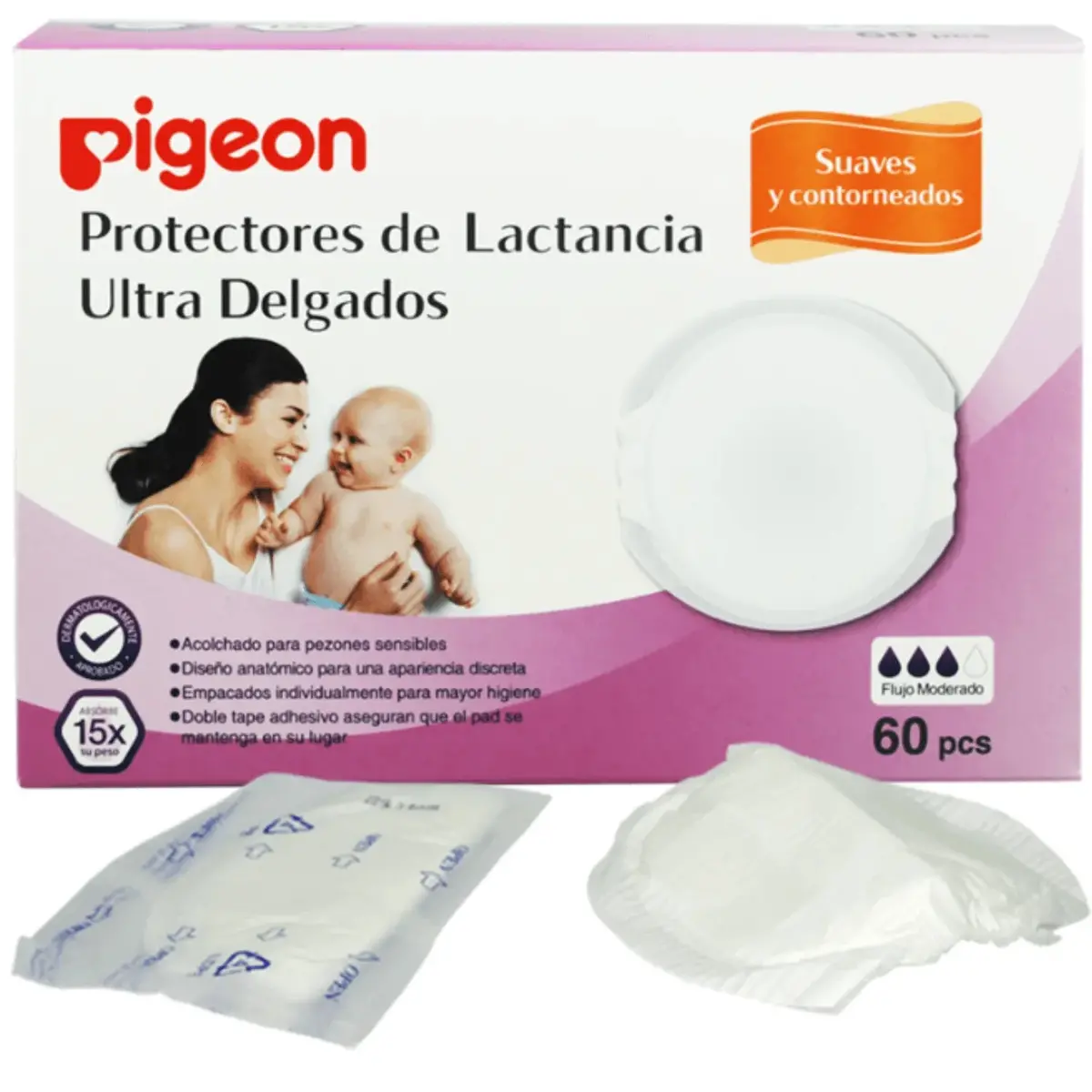 Absorbente De Leche Pigeon Slim Light 60 Unids 1