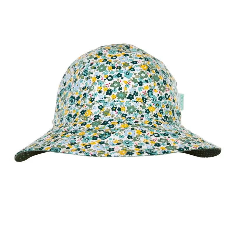 Acorn - Maeve Wide Brim Sunhat - Green & Yellow 1