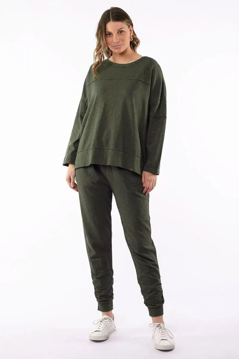 Foxwood - Jayne Throw On Top - Khaki 1