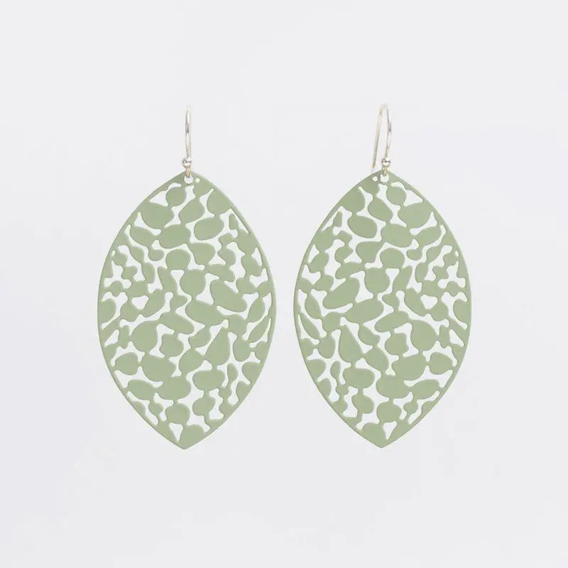 Stilen - Amber Earrings - Sage 1