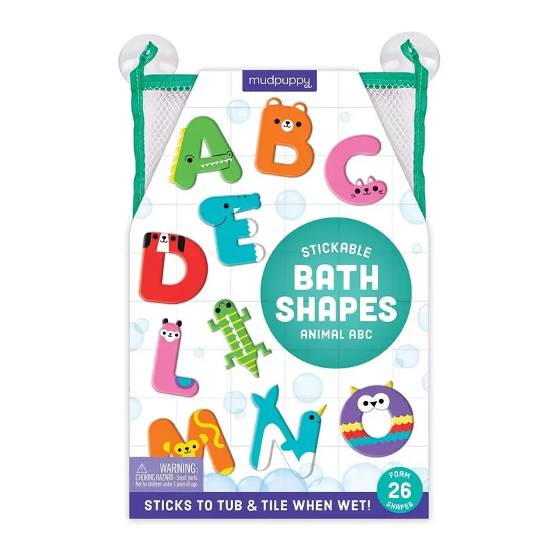 Mudpuppy - Animal Abc Stickable Foam Bath Shapes 1