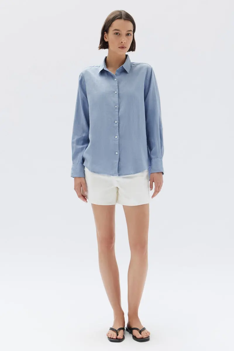 Assembly Label - Xander Long Sleeve Shirt - Glacial 1