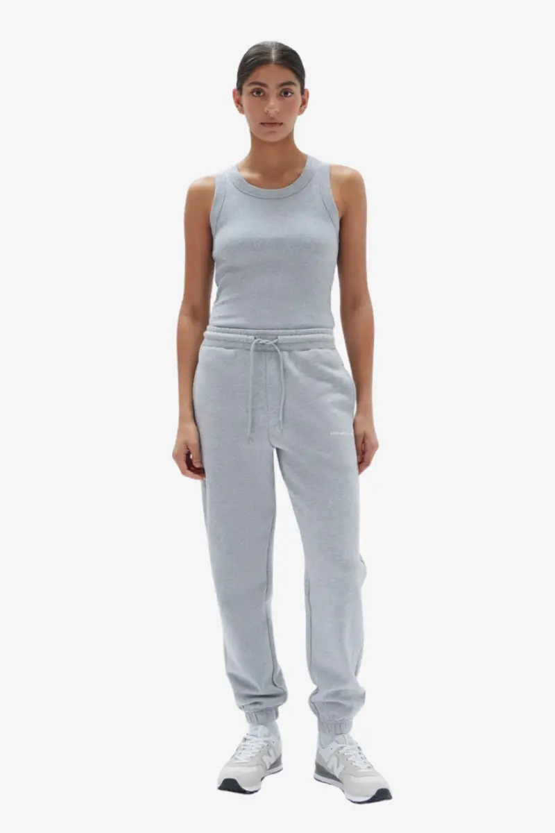 Assembly Label - Rosie Fleece Track Pant - Grey Marle 1