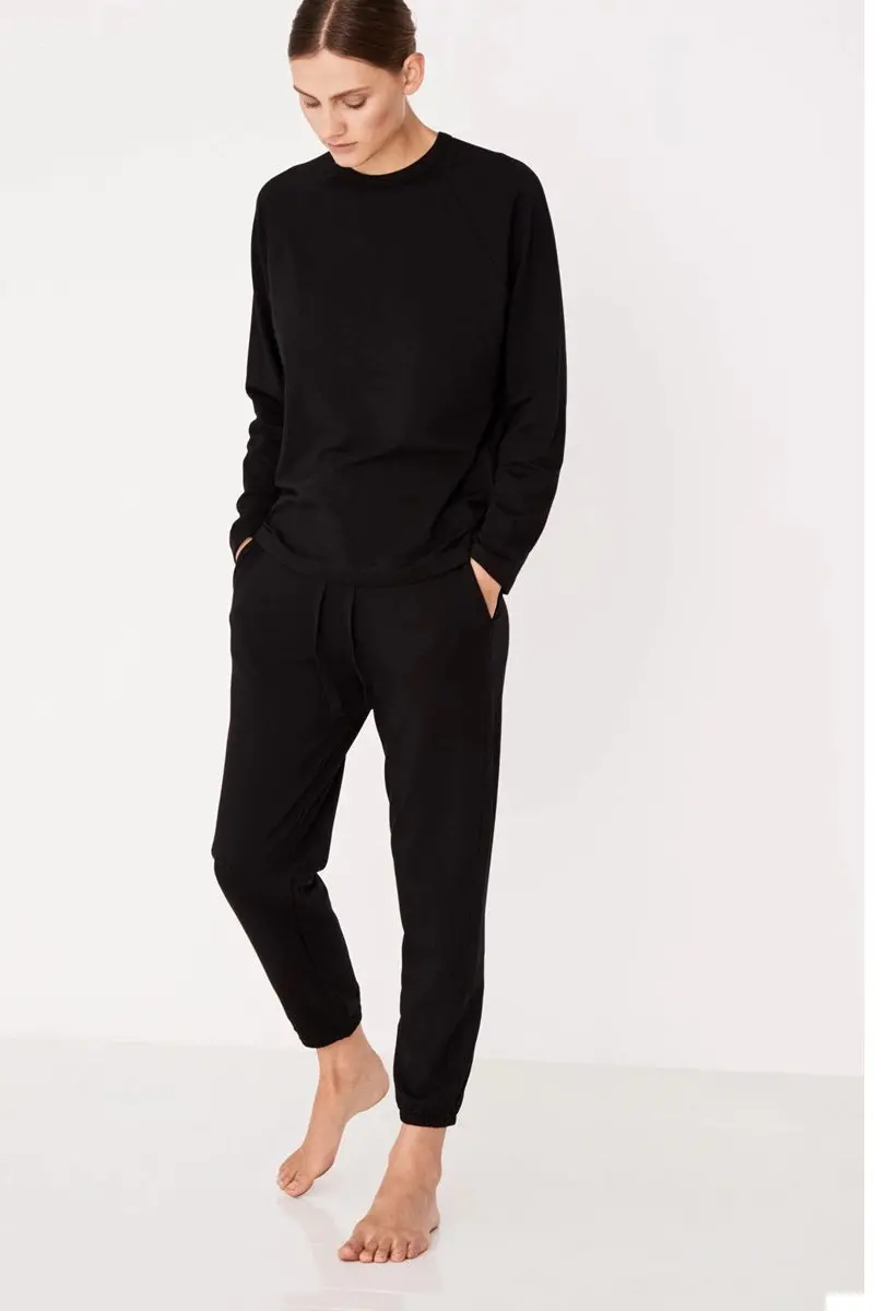 Assembly Label - Kin Fleece Trackpant - Black 1