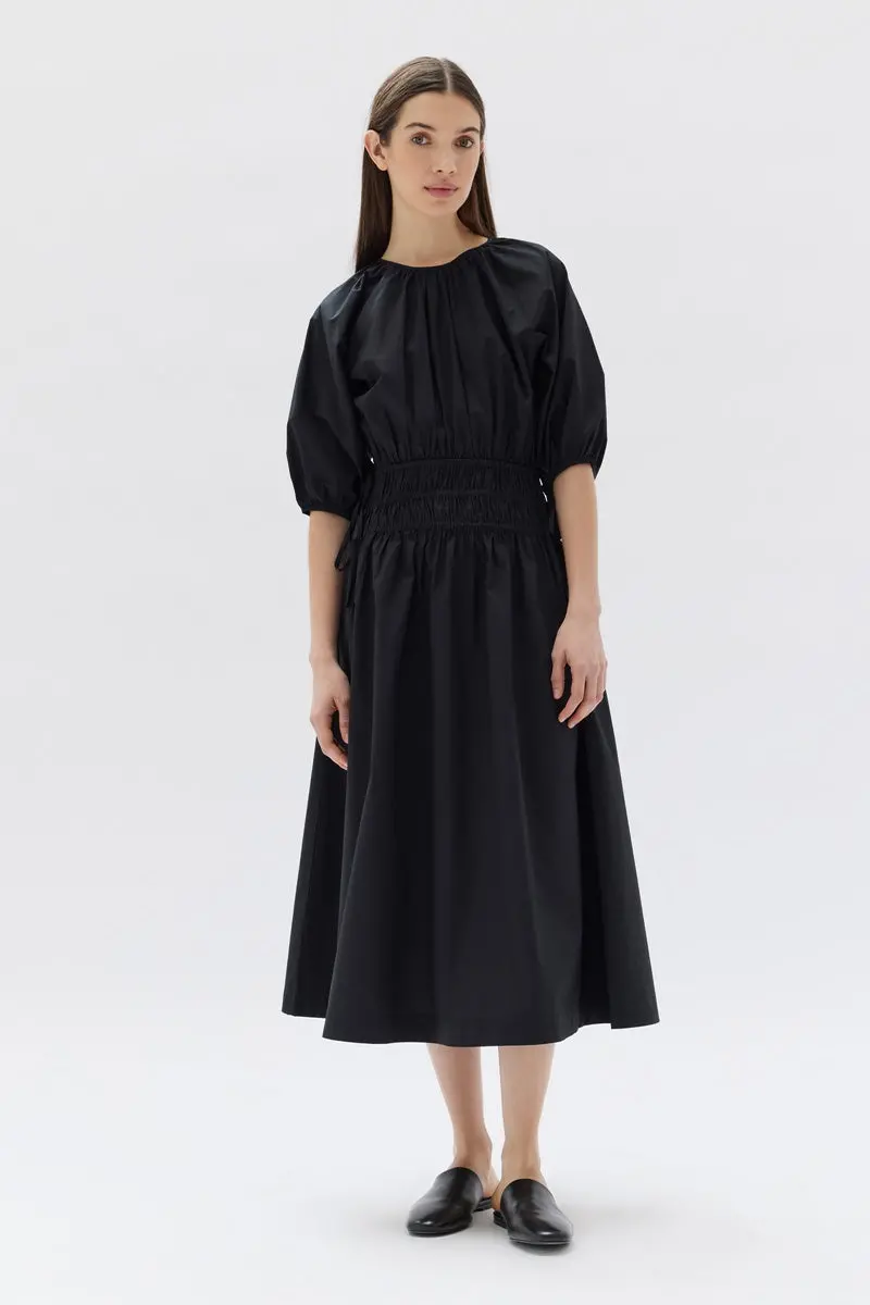 Assembly Label - Fleur Poplin Dress - Black 1