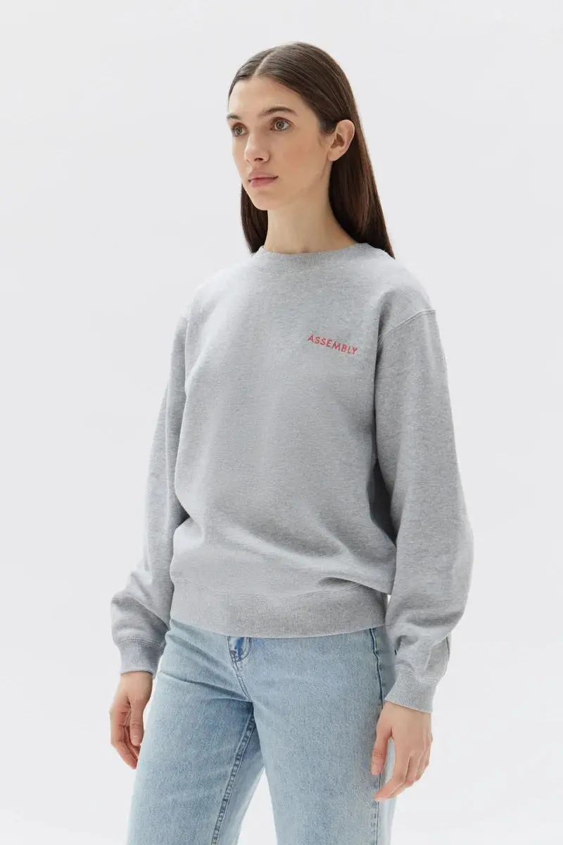 Assembly Label - Pax Logo Fleece - Grey Marle/Red 1