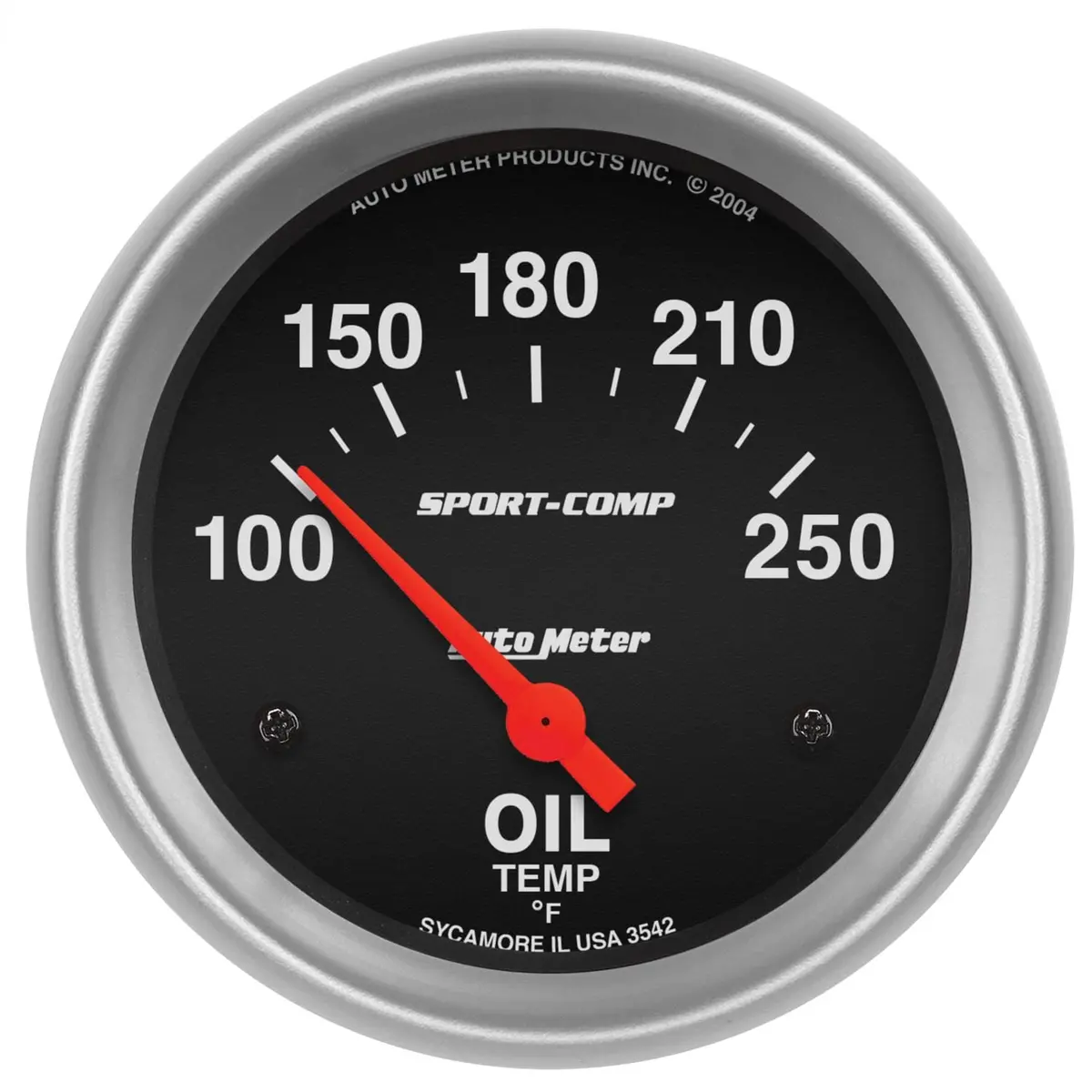Autometer 3542 Sport-Comp Analog Gauge With Black Dial 1