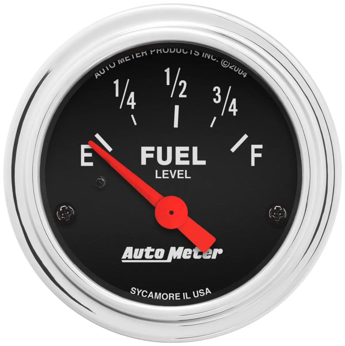 Autometer 2-1/16" Traditional Chrome Analog Gauge – 0–100 Psi Oil Pressure (2514) 1
