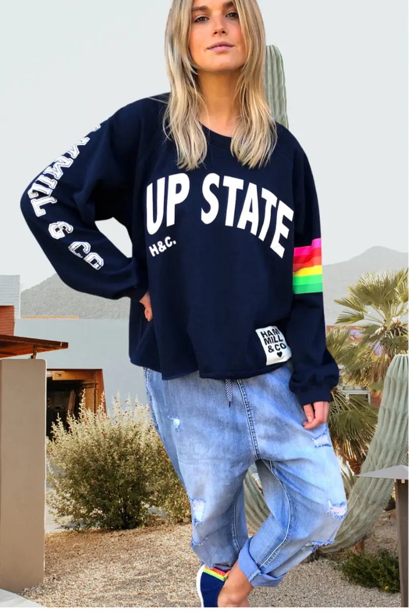 Hammill & Co - Retro Summer Sweat - Upstate - Navy 1