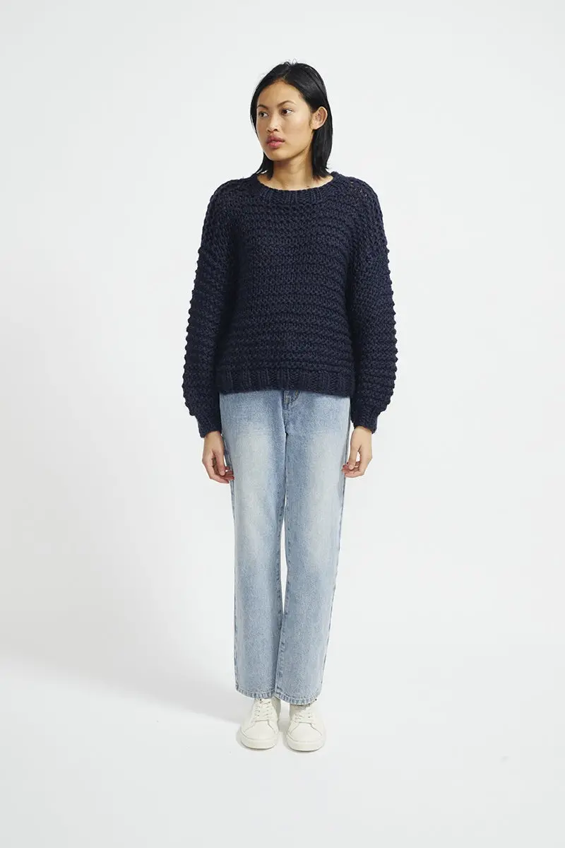 Staple - Tempo  Crew Jumper - Navy 1