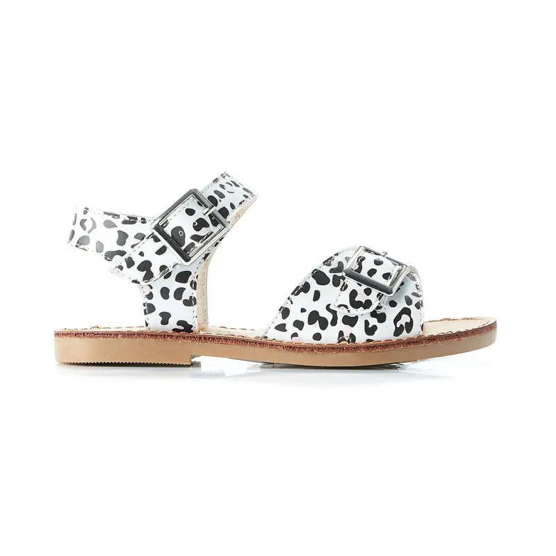 Walnut Melbourne - Ryder Sandal - White Leopard 1