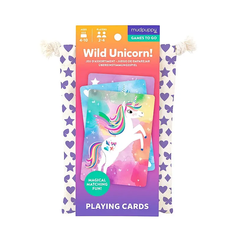 Mudpuppy - Wild Unicorn! Playing Cards To Go 1