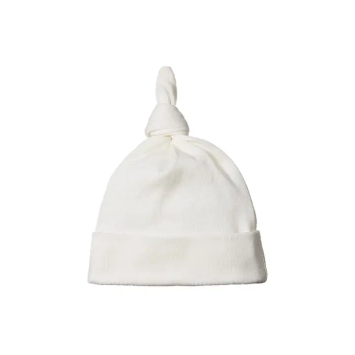Nature Baby - Cotton Knotted Beanie - Natural 1