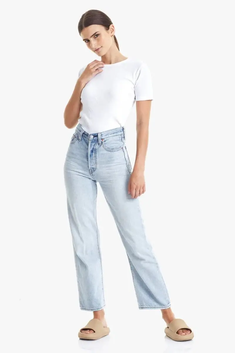 Commoners - Womens Base Ribbed Ss Tee - White 2