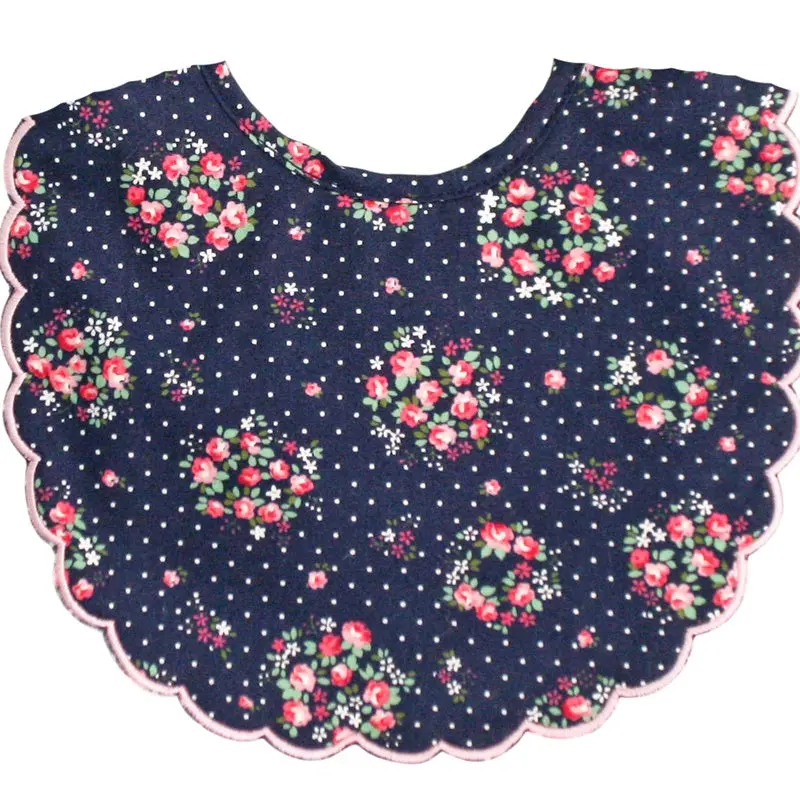 Alimrose - Scallop Bib - Midnight Floral 1