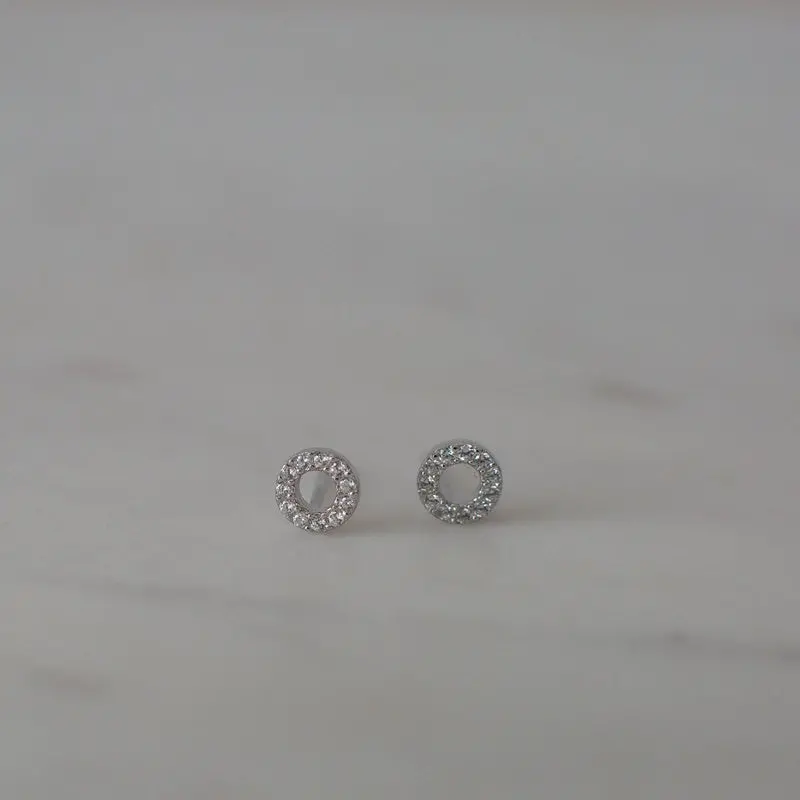 Sophie - Sparkle Oh Studs - Silver/Clear 1