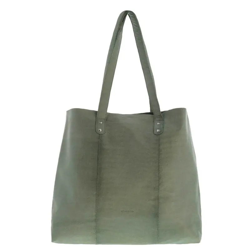 Cobb & Co - Belford Leather Tote - Olive 1