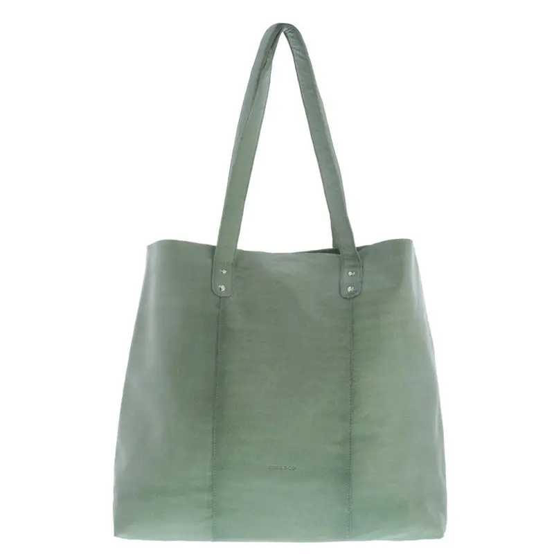 Cobb & Co - Belford Leather Tote - Sea 1