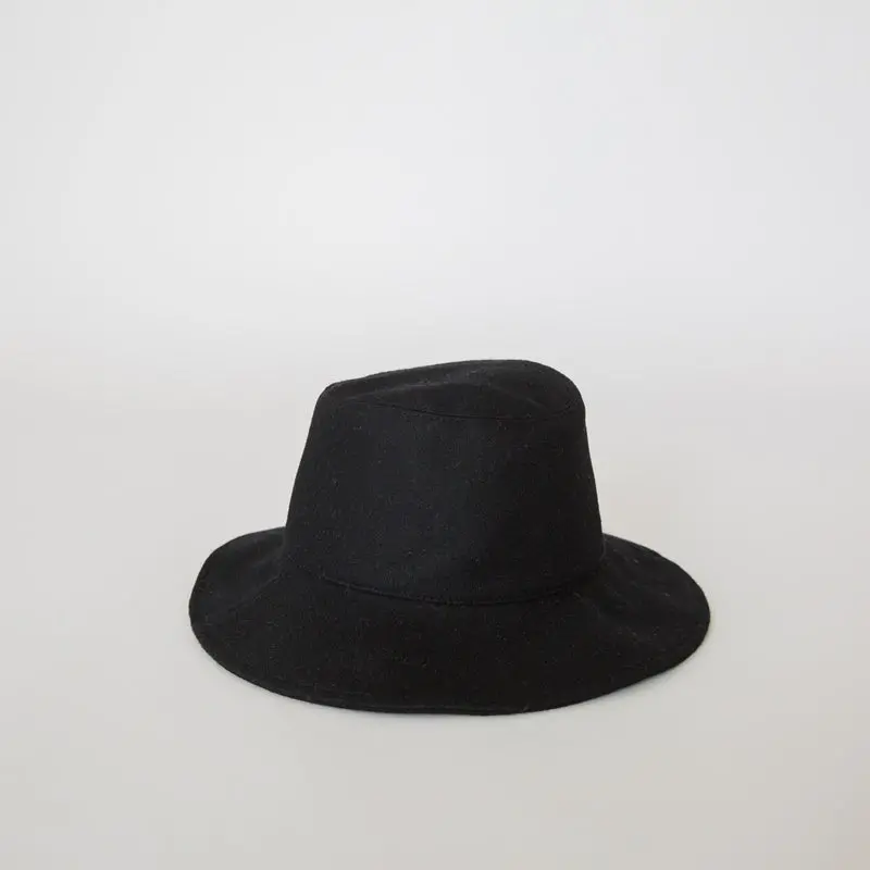 Sophie - Wool Bucket Hat - Black 1