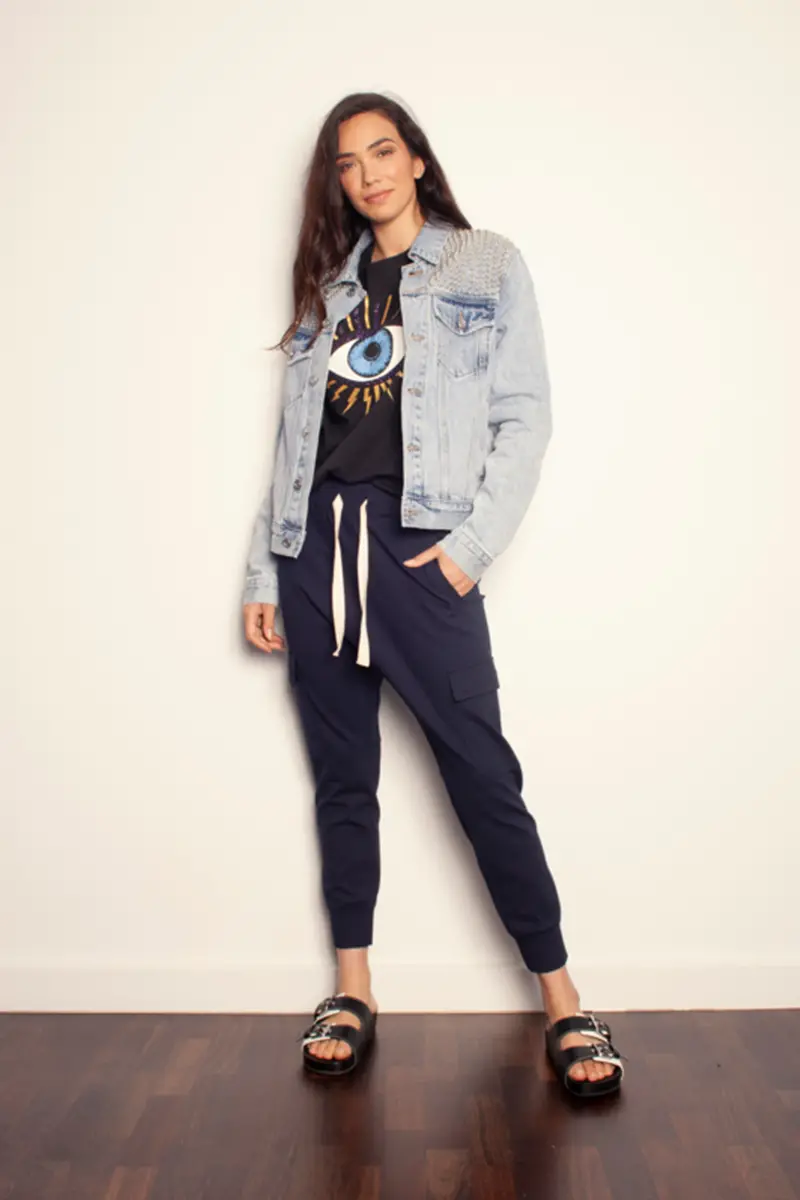 The Others - The Studded Denim Jacket - Mid Blue 1