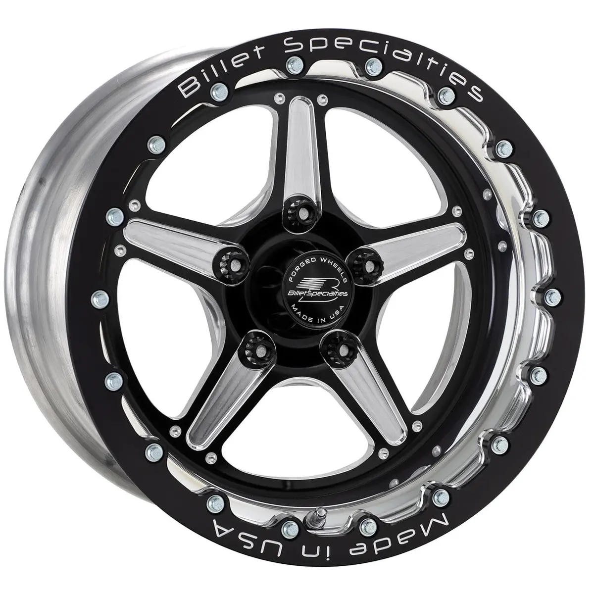 Billet Specialties Brsb23512L7375 Street Lite Black Single Beadlock Wheel 1