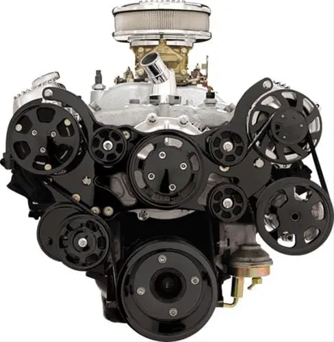 Billet Specialties Blk14900P Tru Trac Serpentine Drive System With A/C Compatibility 1