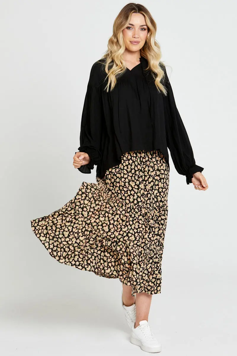 Sass - Tabatha Knit Basic Top - Black 1