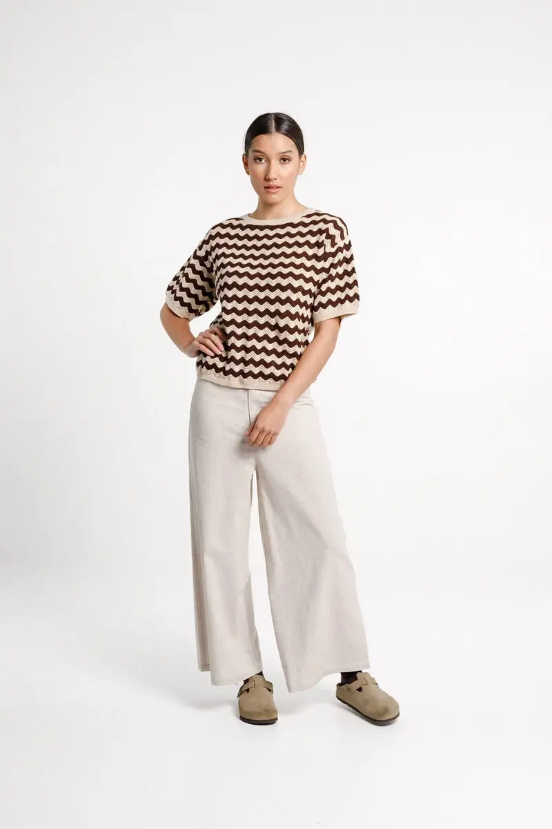 Thing Thing - Squiggle Tee - Chocolate Latte 1